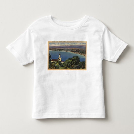 Uitzicht van Redondo & Hermosa Beaches, Californië Kinder Shirts (Voorkant)