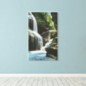 Uitzicht van regenboogHerfsten 2 Canvas Afdruk (Insitu (Houten vloer))