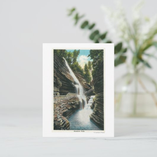 Uitzicht van regenboogHerfsten Briefkaart (Staand voorkant)