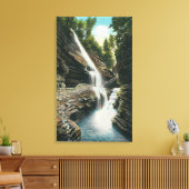 Uitzicht van regenboogHerfsten Canvas Afdruk (Insitu (Woonkamer))