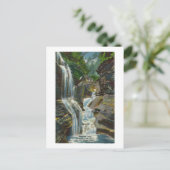 Uitzicht van regenboogHerfsten en brug Briefkaart (Staand voorkant)