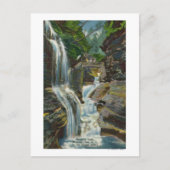 Uitzicht van regenboogHerfsten en brug Briefkaart (Voorkant)