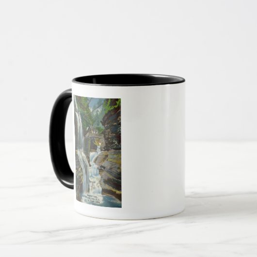 Uitzicht van regenboogHerfsten en brug Mok (Voorkant links)