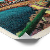 Uitzicht van regenboogpier, langdoorsnee poster (Hoek)