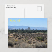 Uitzicht van Reno, Nevada Briefkaart (Voorkant / Achterkant)