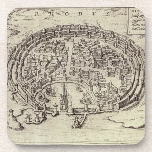 Uitzicht van Rhodes uit 'Theater van de Belangrijk Onderzetter (Voorkant)