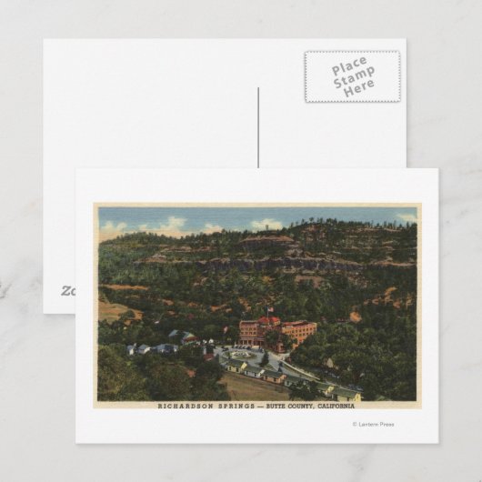 Uitzicht van Richardson Springs Briefkaart (Voorkant / Achterkant)