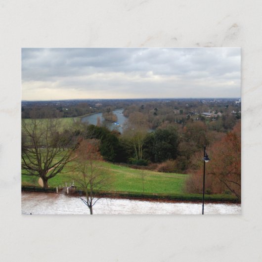 Uitzicht van Richmond Hill Terrace, Surrey, Engela Briefkaart (Voorkant)