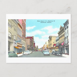  Uitzicht van Richmond, Indiana, Briefkaart