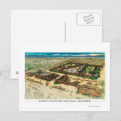 Uitzicht van Rickey's Studio Inn vanuit de lucht Briefkaart (Voorkant / Achterkant)