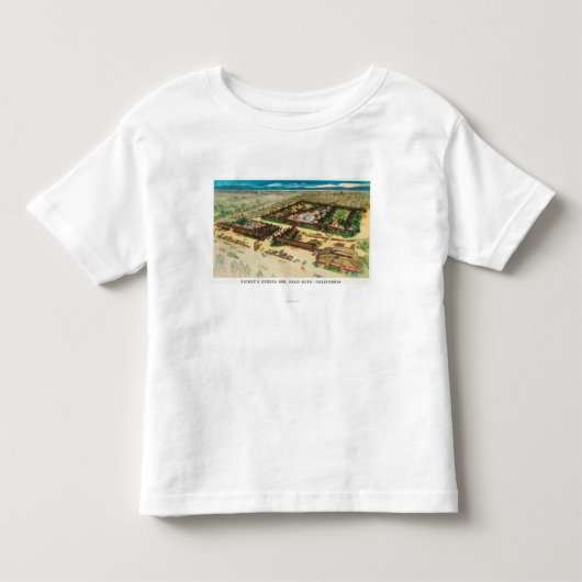 Uitzicht van Rickey's Studio Inn vanuit de lucht Kinder Shirts (Voorkant)
