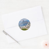 Uitzicht van Rio de Janeiro Ronde Sticker (Envelop)