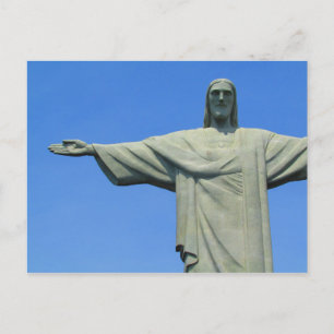uitzicht van rio redeemer briefkaart