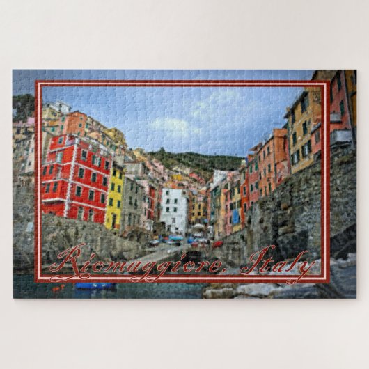 Uitzicht van Riomaggiore, Italië - 20x30 inch Legpuzzel (Horizontaal)