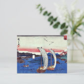 Uitzicht van Rivier Sumida door Ando, Hiroshige Briefkaart (Staand voorkant)