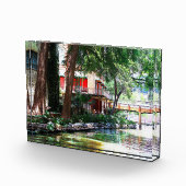 Uitzicht van rivierlopen Acrylblok Fotoblokken (Rechts)