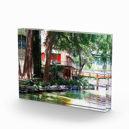 Uitzicht van rivierlopen Acrylblok Fotoblokken (Rechts)