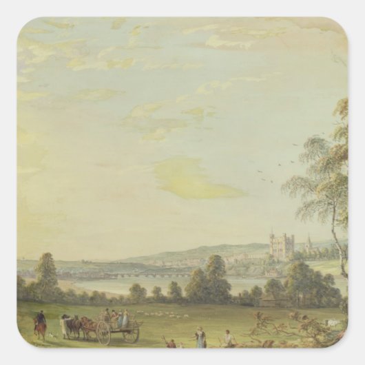 Uitzicht van Rochester Vierkante Sticker (Voorkant)