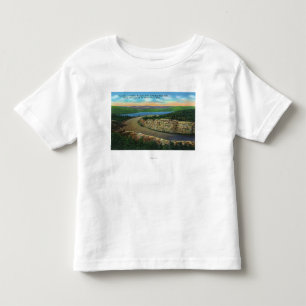 Uitzicht van Rock Cut op Cadillac Mt Viewing Eagle Kinder Shirts