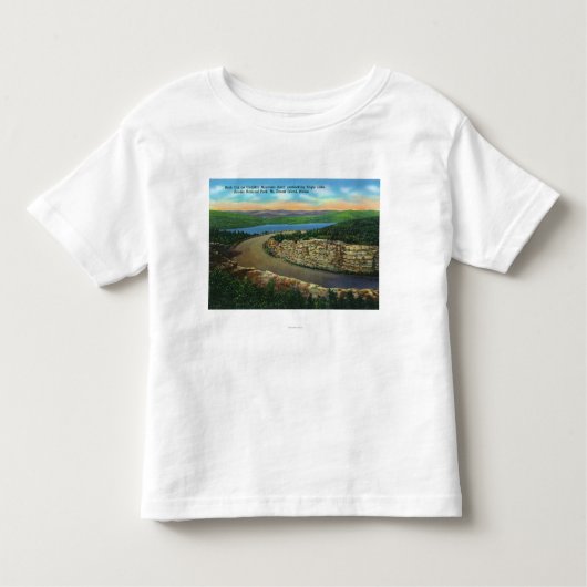Uitzicht van Rock Cut op Cadillac Mt Viewing Eagle Kinder Shirts (Voorkant)