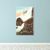 Uitzicht van Rock of Ages Canvas Afdruk (Insitu (Houten vloer))