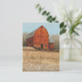 Uitzicht van rode Barn Briefkaart (Staand voorkant)