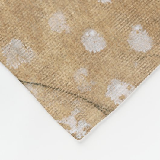 Uitzicht van rode Barn Fleece Deken (Hoek)