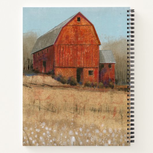 Uitzicht van rode Barn Notitieboek (Achterkant)