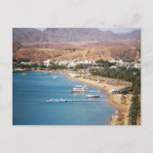 Uitzicht van rode Zeeen met zandstranden uitzicht Briefkaart (Voorkant)