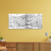 Uitzicht van Rome, 1493 Canvas Afdruk (Insitu (Woonkamer))