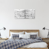 Uitzicht van Rome, 1493 Canvas Afdruk (Insitu (Slaapkamer))