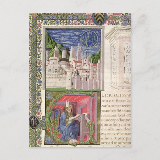 Uitzicht van Rome als de stad van God Briefkaart (Voorkant)