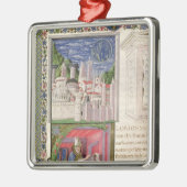 Uitzicht van Rome als de stad van God Metalen Ornament (Links)