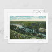 Uitzicht van Rondout Creek en Wilbur Bridge Briefkaart (Voorkant / Achterkant)