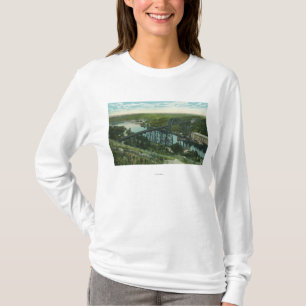 Uitzicht van Rondout Creek en Wilbur Bridge T-shirt