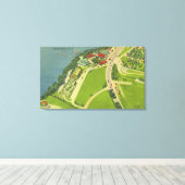 Uitzicht van Roseland Park Canvas Afdruk (Insitu (Houten vloer))