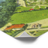 Uitzicht van Roseland Park Poster (Hoek)