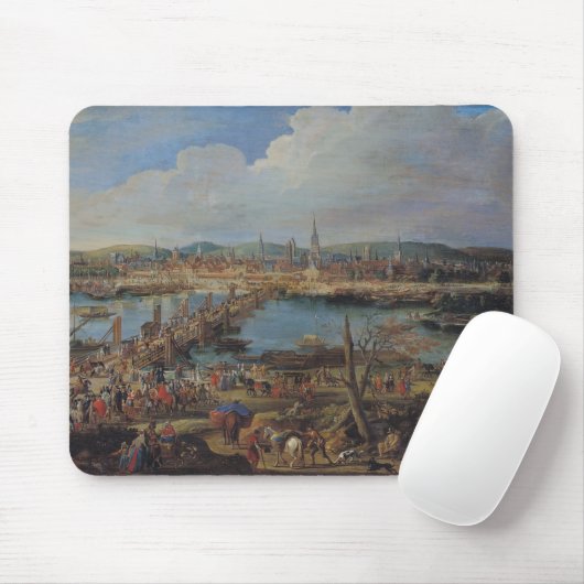 Uitzicht van Rouen uit Saint-Sever, c.1715-20 Muismat (Met muis)