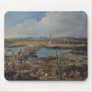 Uitzicht van Rouen uit Saint-Sever, c.1715-20 Muismat