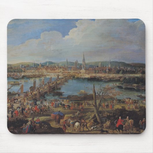 Uitzicht van Rouen uit Saint-Sever, c.1715-20 Muismat (Voorkant)