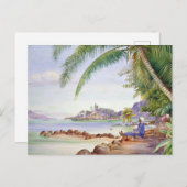 Uitzicht van Round Island, schilderij van Marianne Briefkaart (Voorkant / Achterkant)