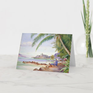 Uitzicht van Round Island, schilderij van Marianne Kaart