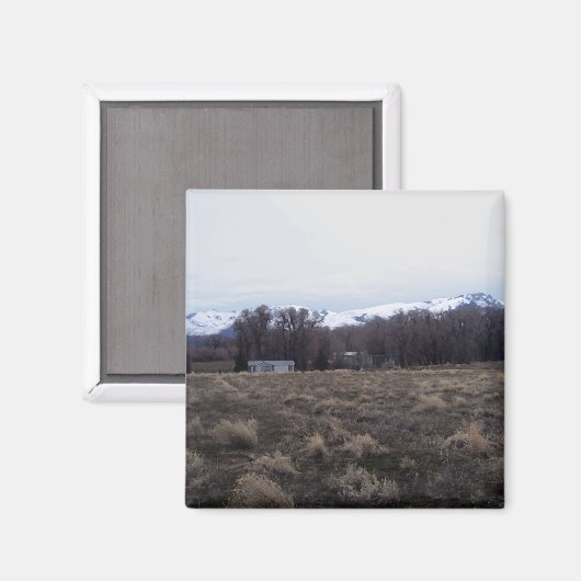 Uitzicht van Ruby Mountains Magneet (Voorkant / Achterkant)