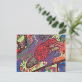 "Uitzicht van ruimtevaart" Abstract Briefkaart (Staand voorkant)