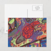 "Uitzicht van ruimtevaart" Abstract Briefkaart (Voorkant / Achterkant)