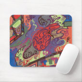"Uitzicht van ruimtevaart" Abstracte Mousepad Muismat (Met muis)