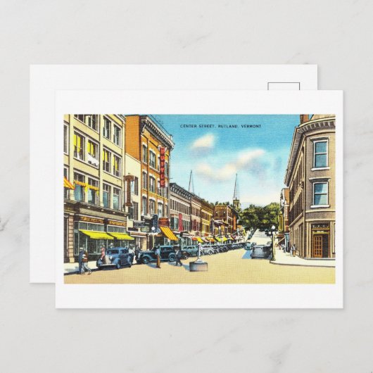 Uitzicht van Rutland, Vermont, Briefkaart (Voorkant / Achterkant)