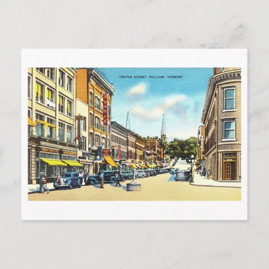  Uitzicht van Rutland, Vermont, Briefkaart (Voorkant)