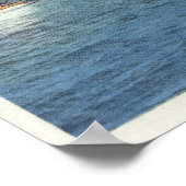 Uitzicht van Sail en motorboten op het meer van Ow Poster (Hoek)