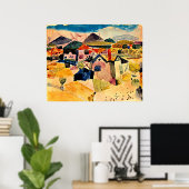 Uitzicht van Saint Germain, Paul Klee, Poster (Thuiskantoor)